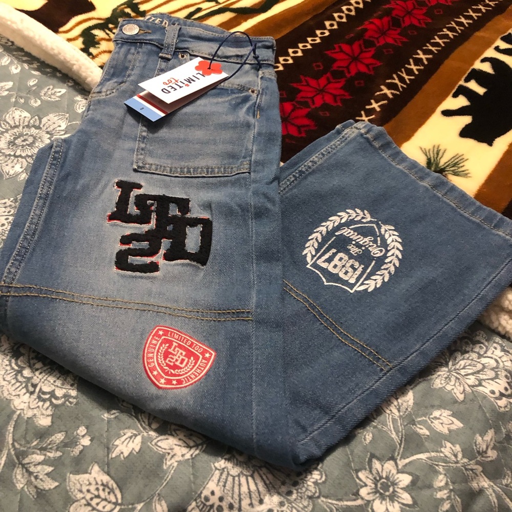 NWT Limited Too Dark Wash Girls Jeans - Picture 1 of 7